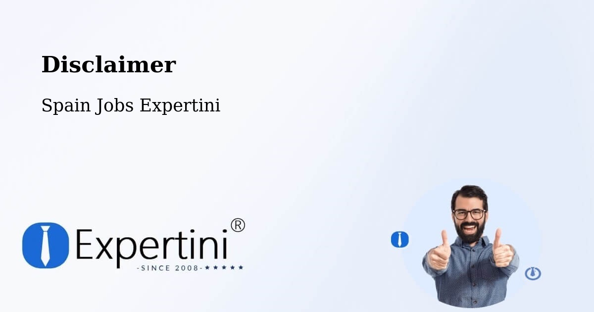 Disclaimer – Soria - Spain Jobs Expertini